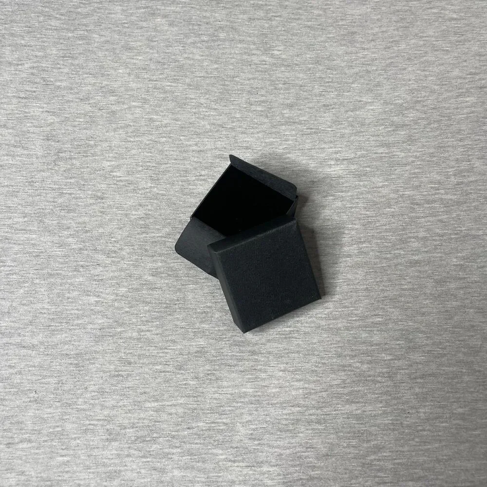 Macy’s Solid Black 2.5” x 2.5” Jewelry Gift Box